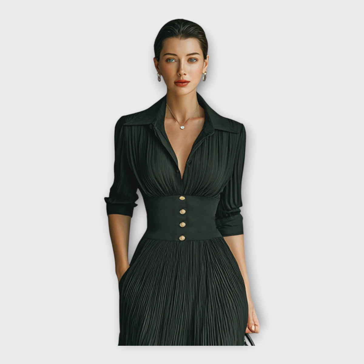 Rochie lungă cu eleganță rafinată
