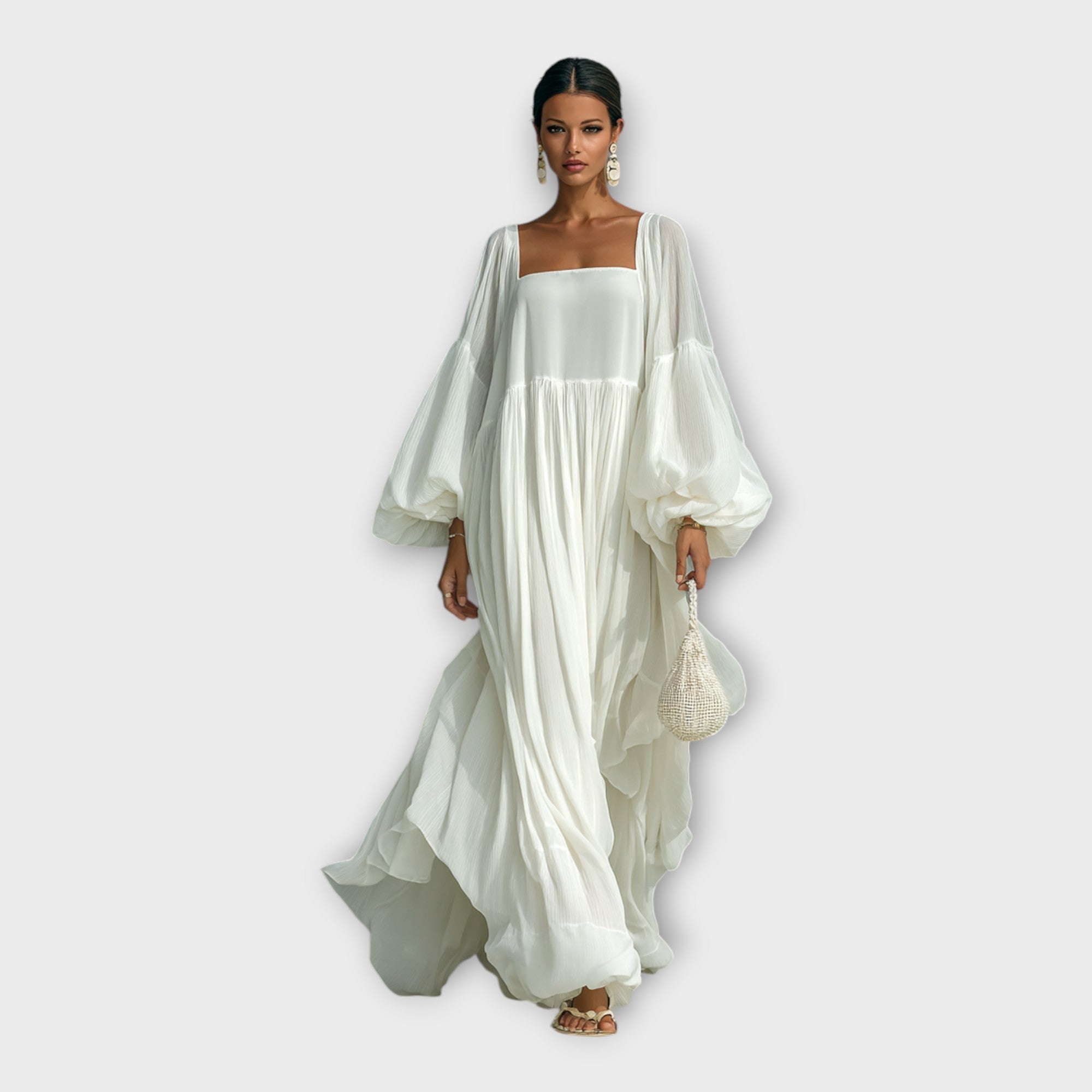 Rochie aerisită cu estetică minimalistă rafinată