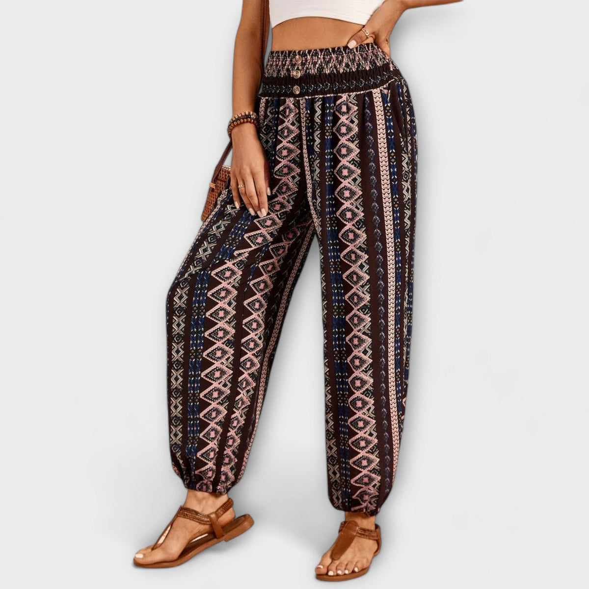 Pantaloni cu Model Folcloric