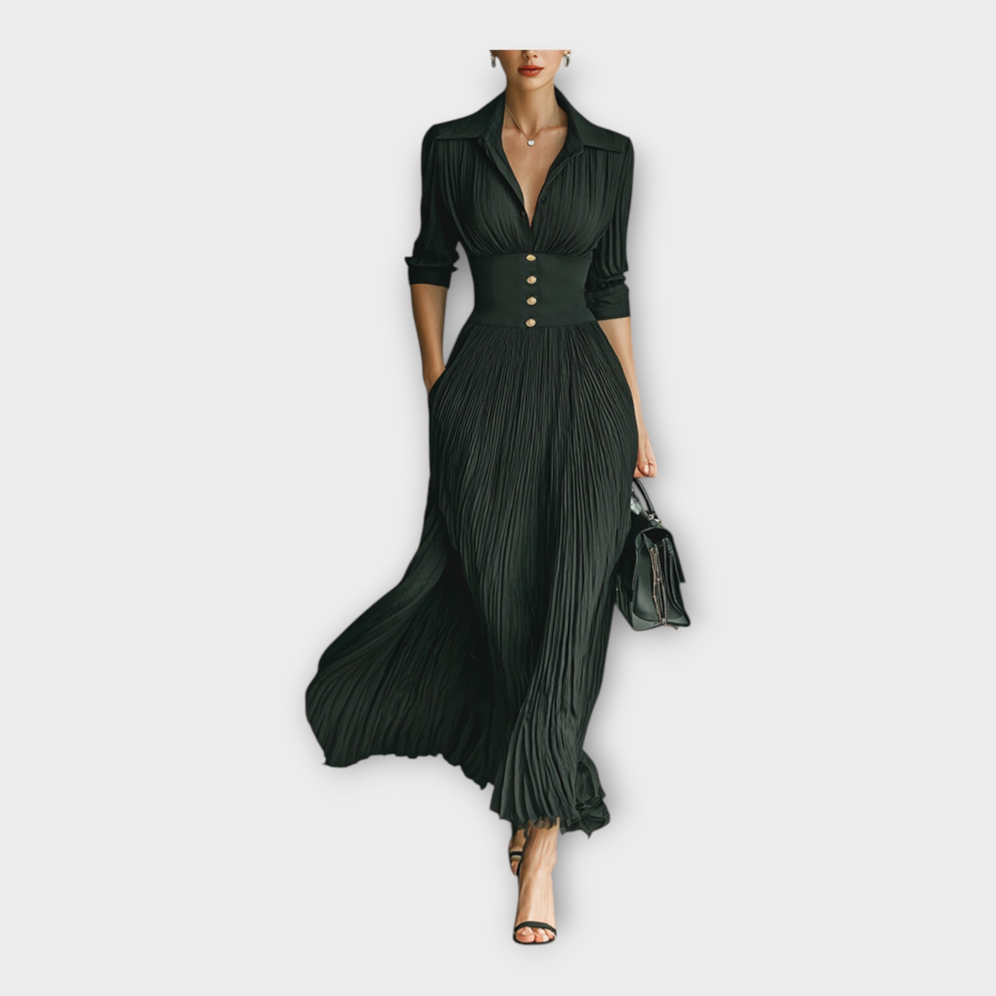 Rochie lungă cu eleganță rafinată