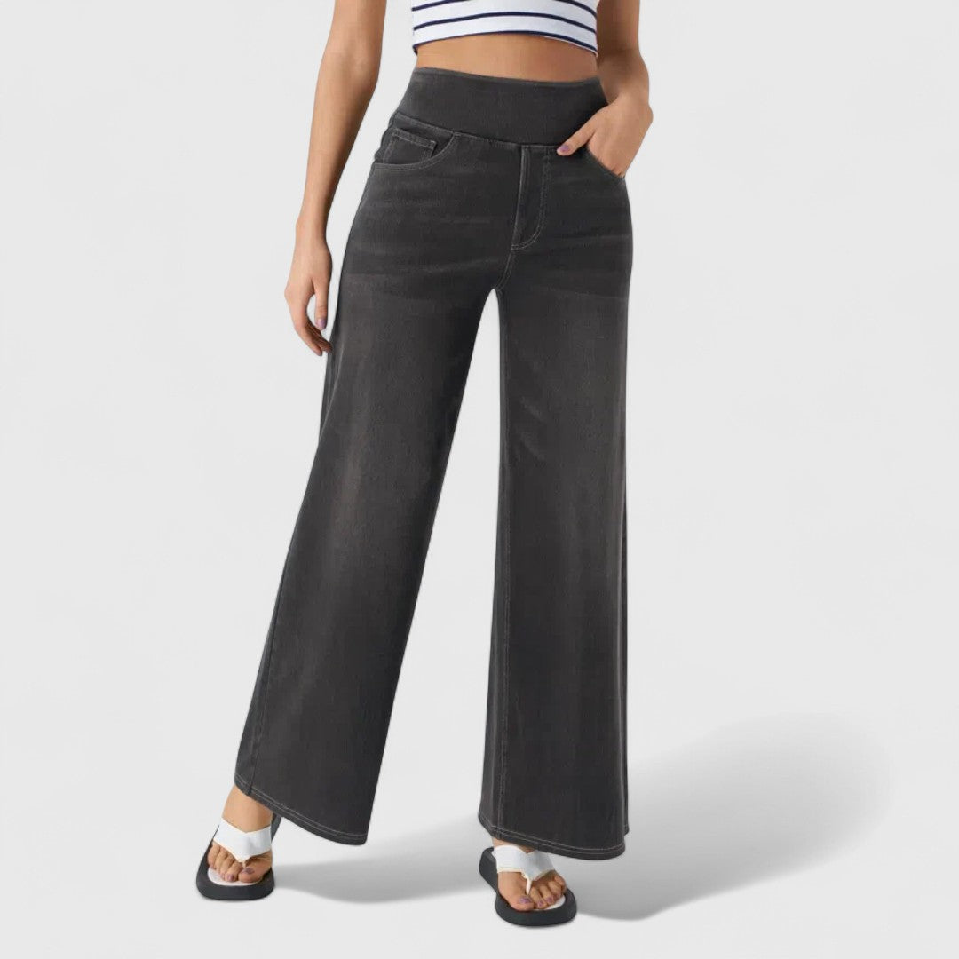 Speranța - pantaloni confortabili și elastici cu talie înaltă