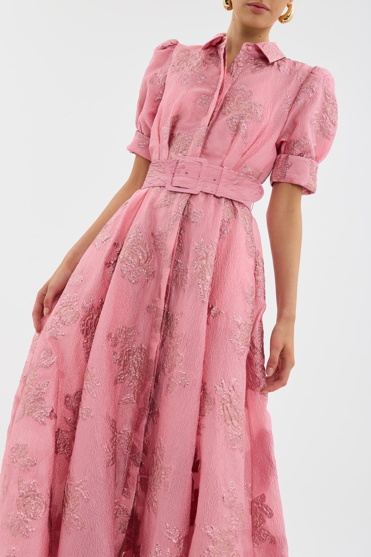Alina | Rochie cu Mâneci Scurte Tip Balon