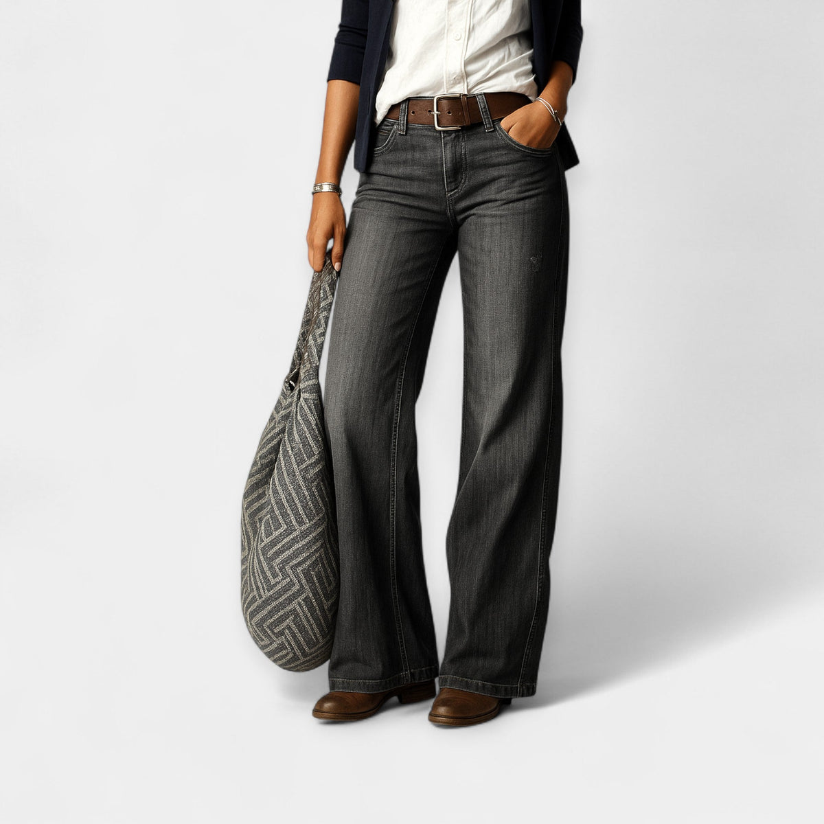 Pantaloni Clasici din Denim