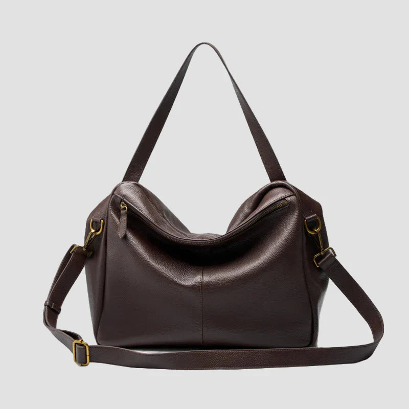 Adriani - Geantă retro din piele autentică, moale, minimalistă, pentru uz zilnic