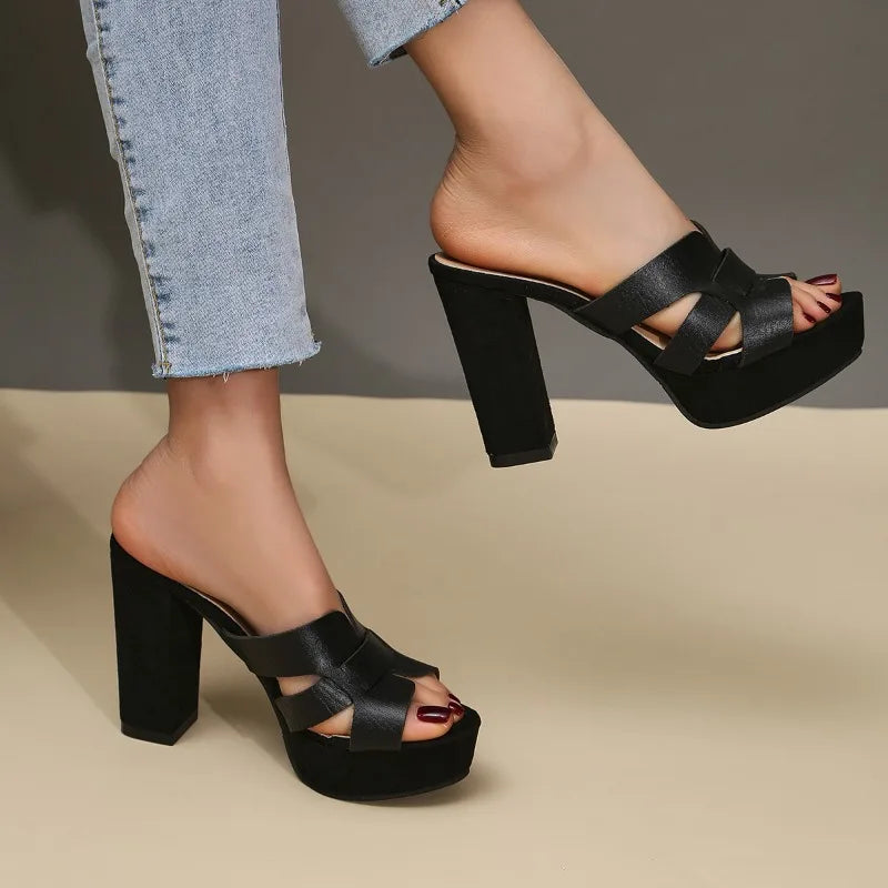 Alina | Pantofi cu toc elegant și platformă fără efort