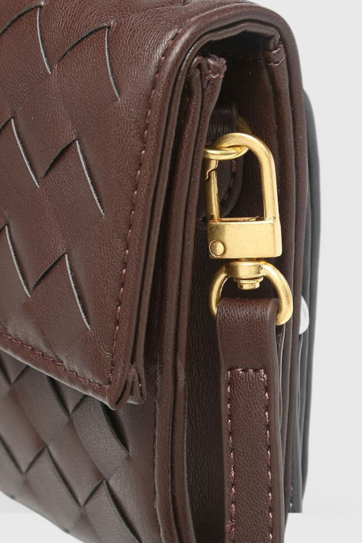 Geantă Clutch Melanie cu Detaliu de Nod Aurie