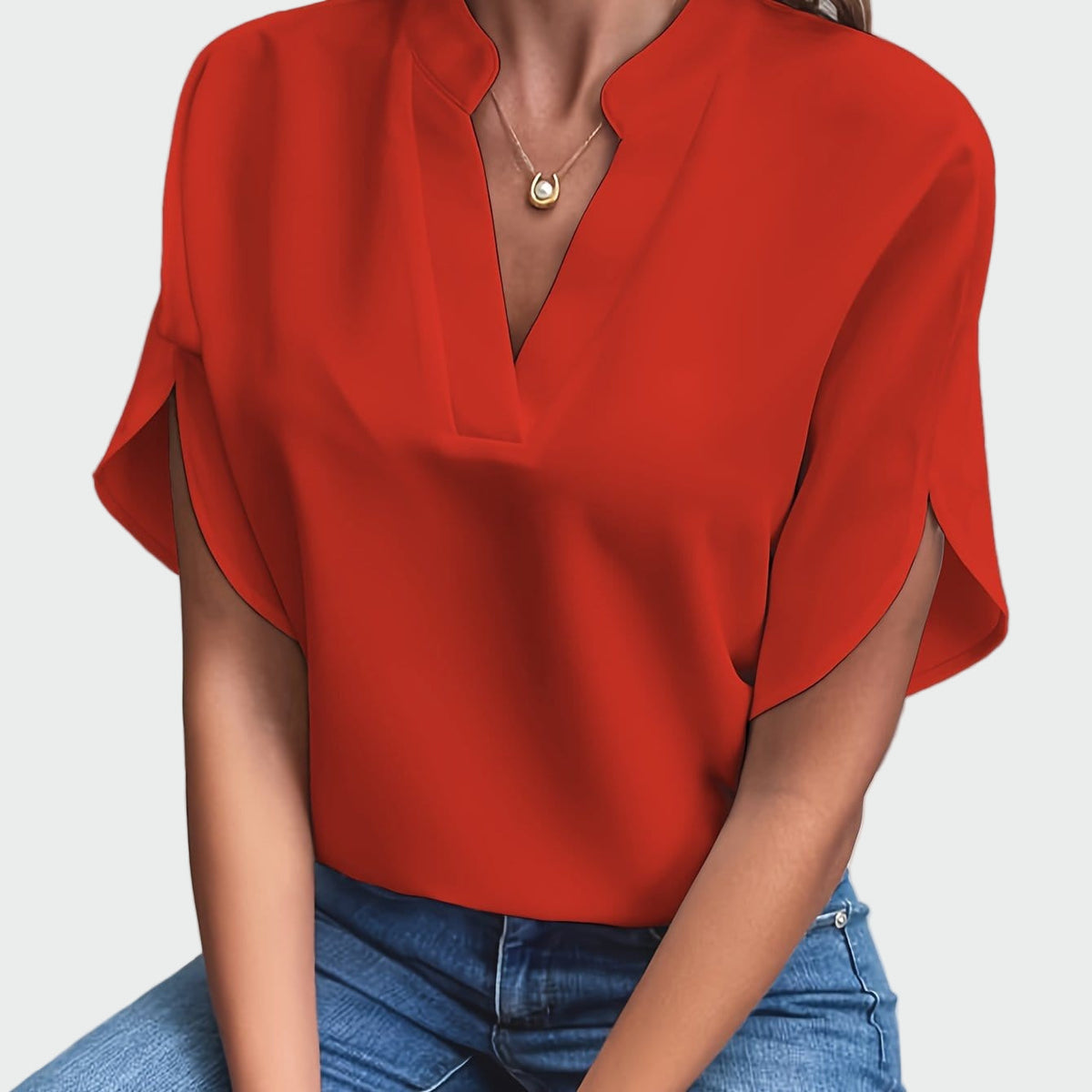 Bluză cu design drapat