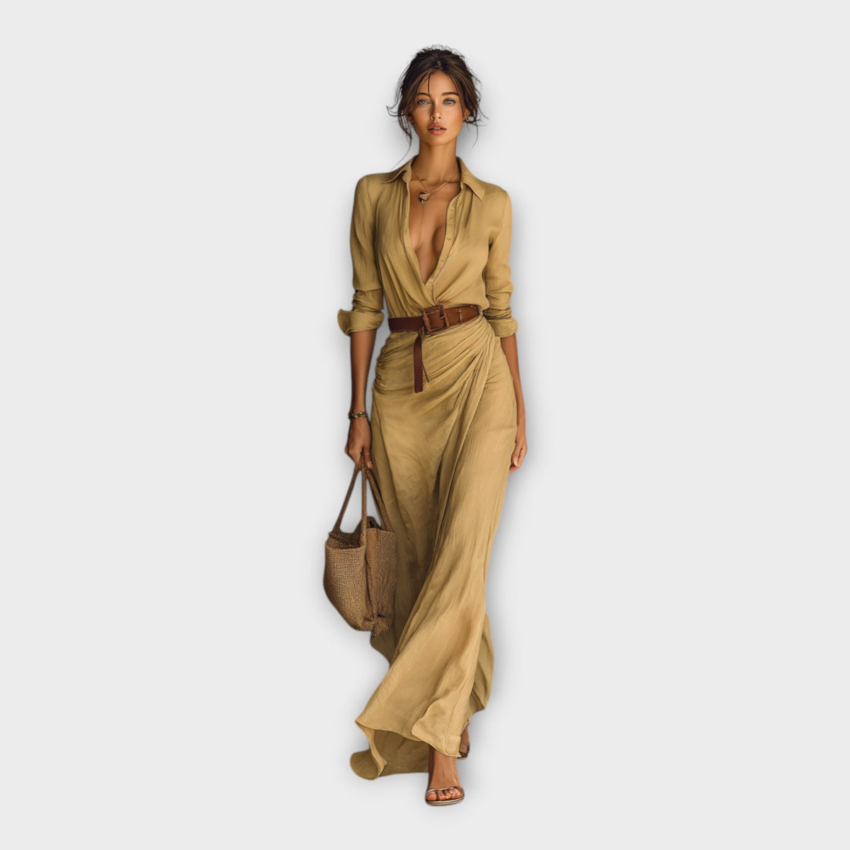 Rochie vaporoasă cu eleganță atemporală