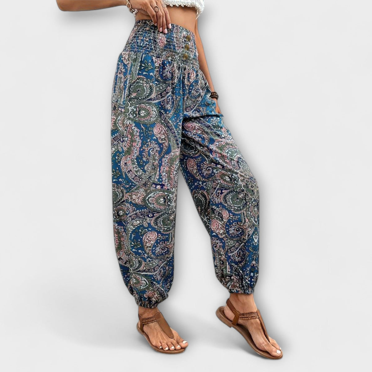Pantaloni cu Model Folcloric