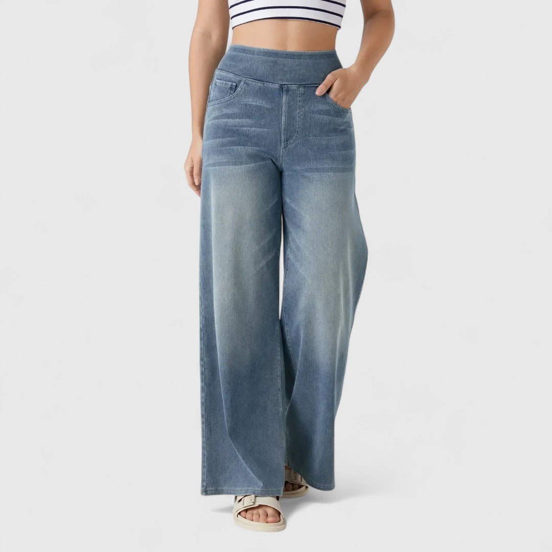 Speranța - pantaloni confortabili și elastici cu talie înaltă