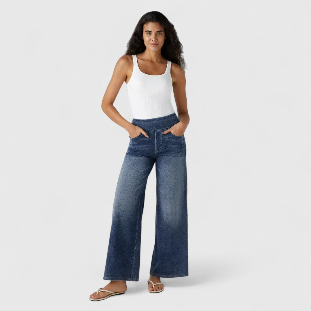 Speranța - pantaloni confortabili și elastici cu talie înaltă