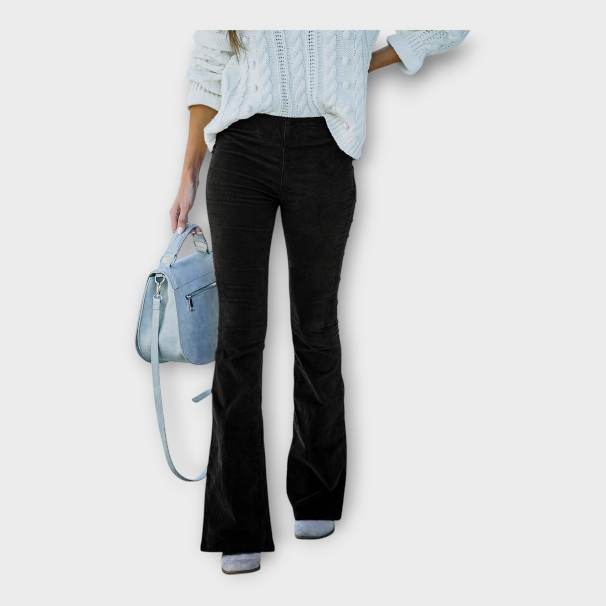 Pantaloni Eleganți cu Croială în Formă de Clopot