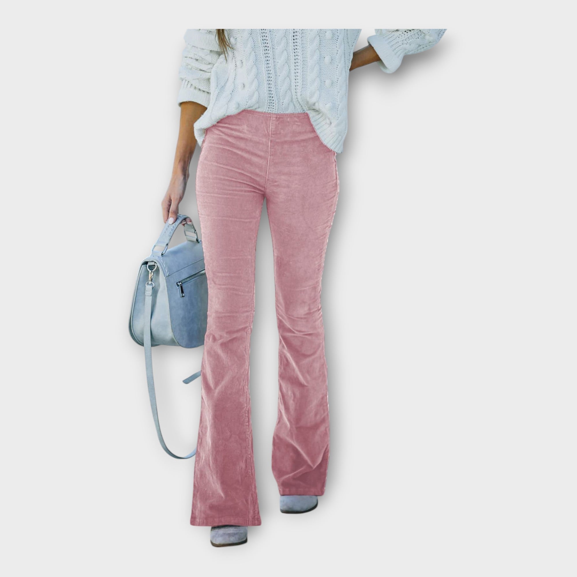 Pantaloni Eleganți cu Croială în Formă de Clopot