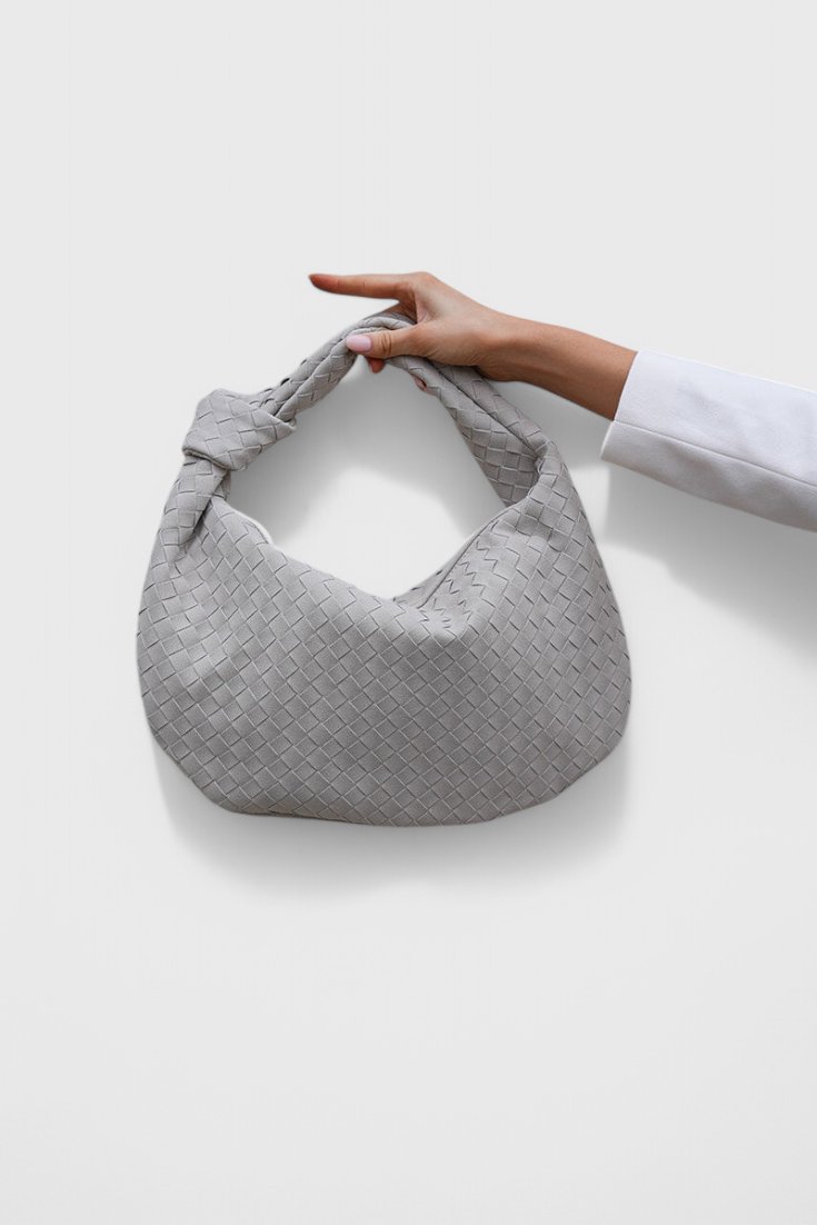 Sage Geantă Medie de Umăr din Material Textil