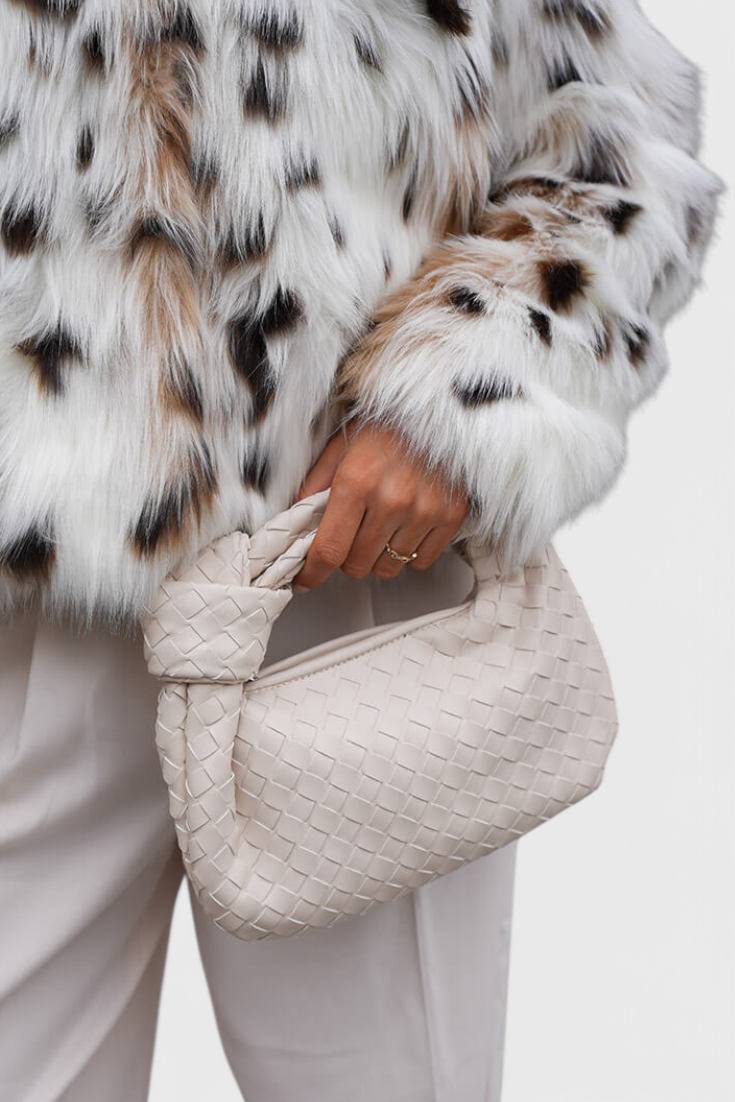 Geantă Sage Bolso Satchel Mini Woven