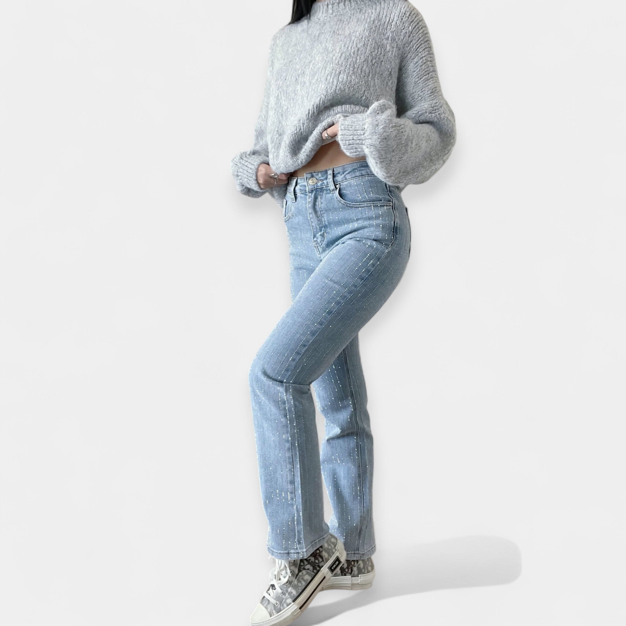 Jeans Strălucitor de Vară